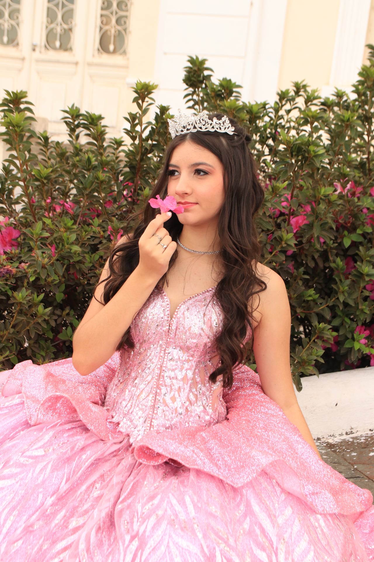 Vestido Rosa Princesa - Ângulo